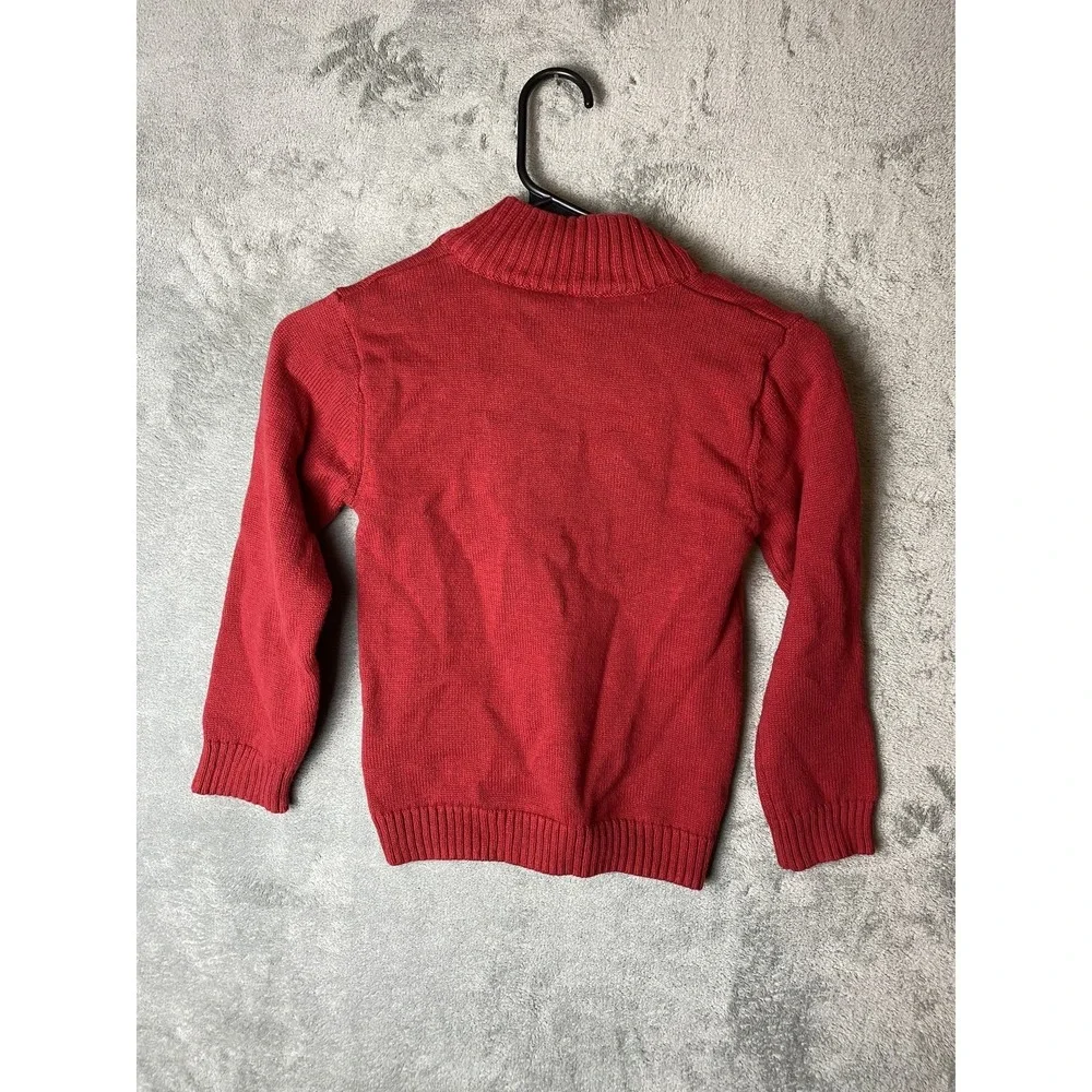 Izod Kids S(6/7) Red Knit Sweater Long Sleeve Pullover